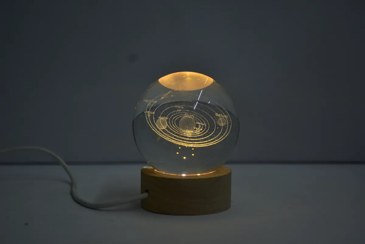 Solar System Crystal Ball Night Light