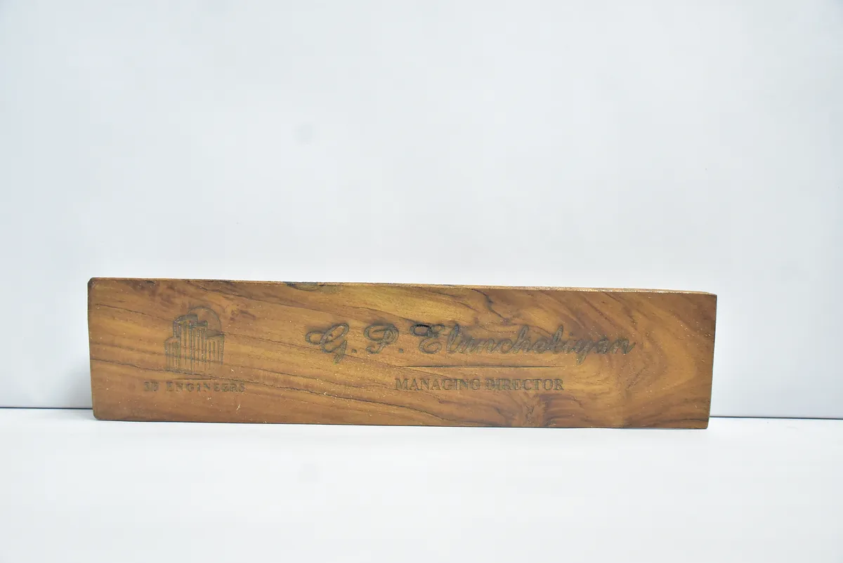 Custom Wooden Desk Nameplate (Premium) 2