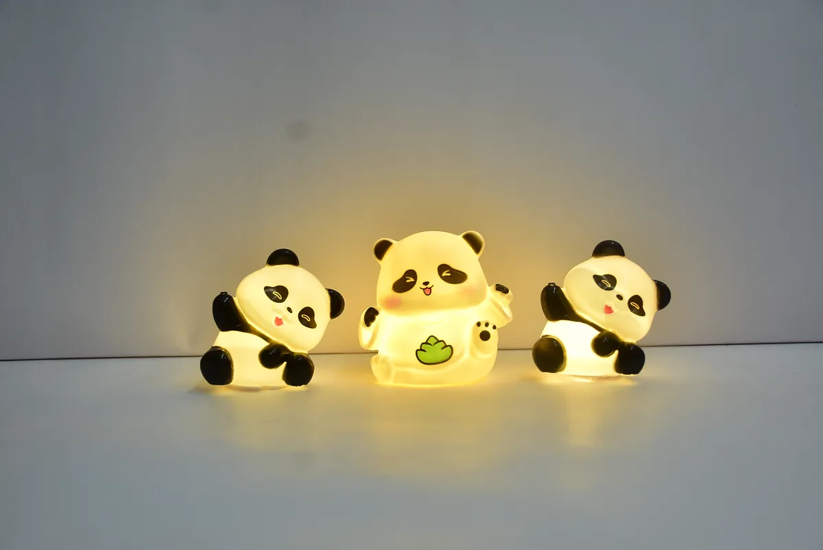 Cute Panda Glowing Figurines 2