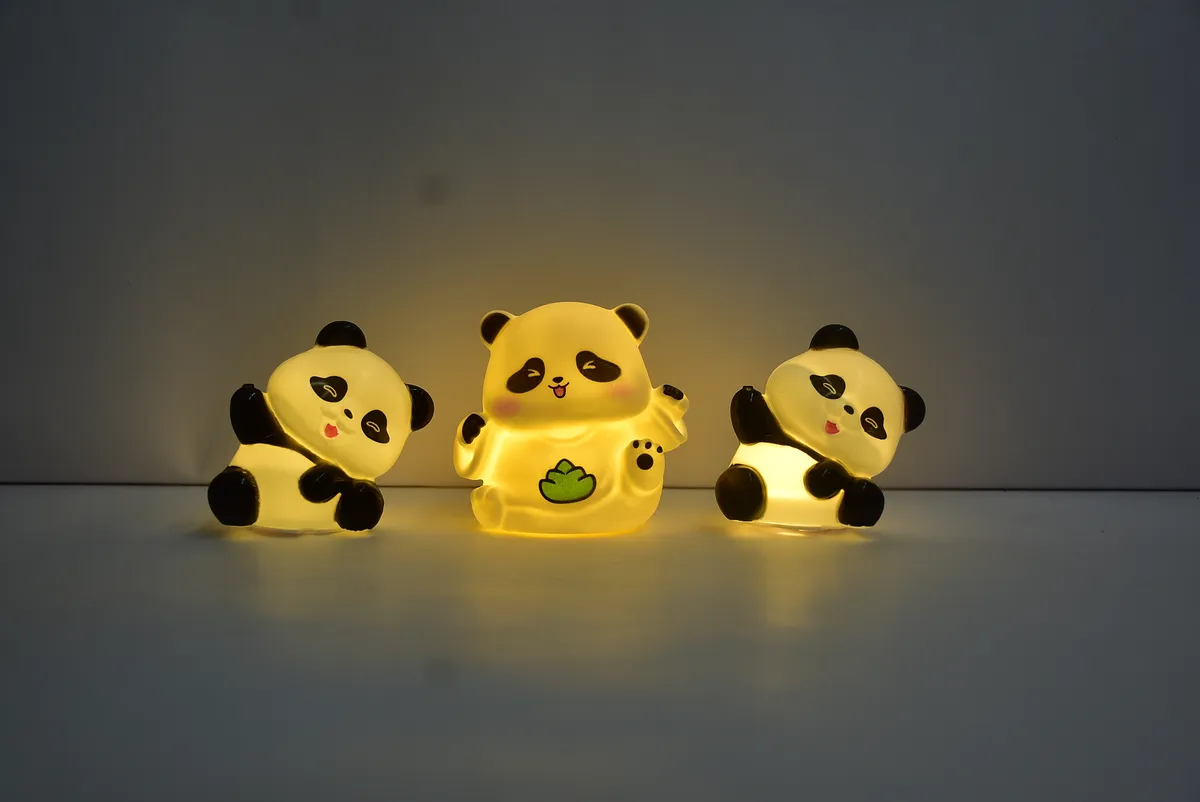 Cute Panda Glowing Figurines 3