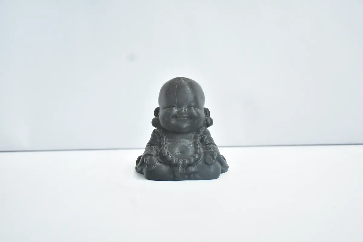 Black Laughing Buddha Miniature