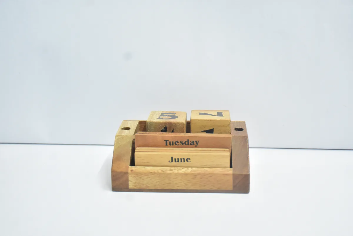Wooden Block Calendar